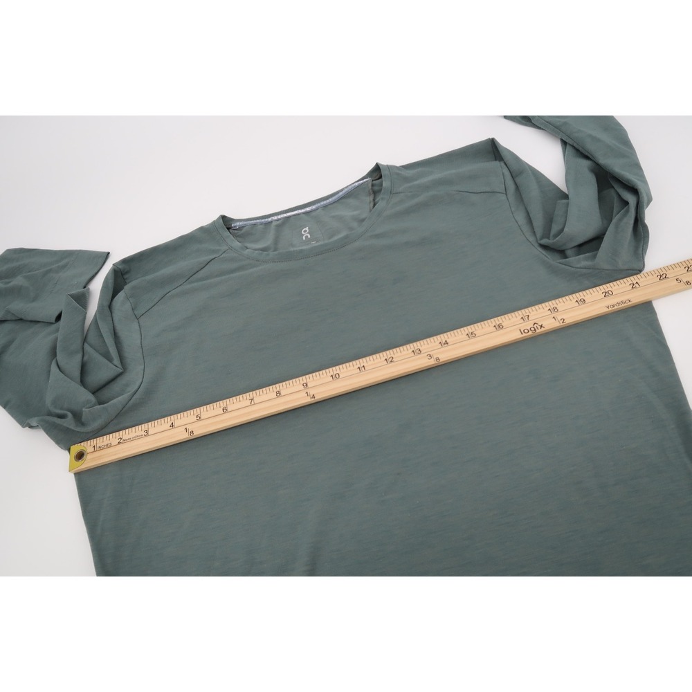 On Cloud Running Mens Large Comfort Long T Green Long Sleeve Shirt Tee - Picture 6 of 10